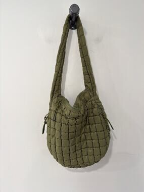 Sol and Selene Quilted Hobo Bag Green
